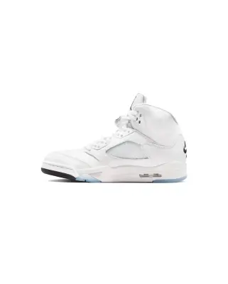 Air Jordan 5 Retro OG GS White Black Metallic Silver — photo 3