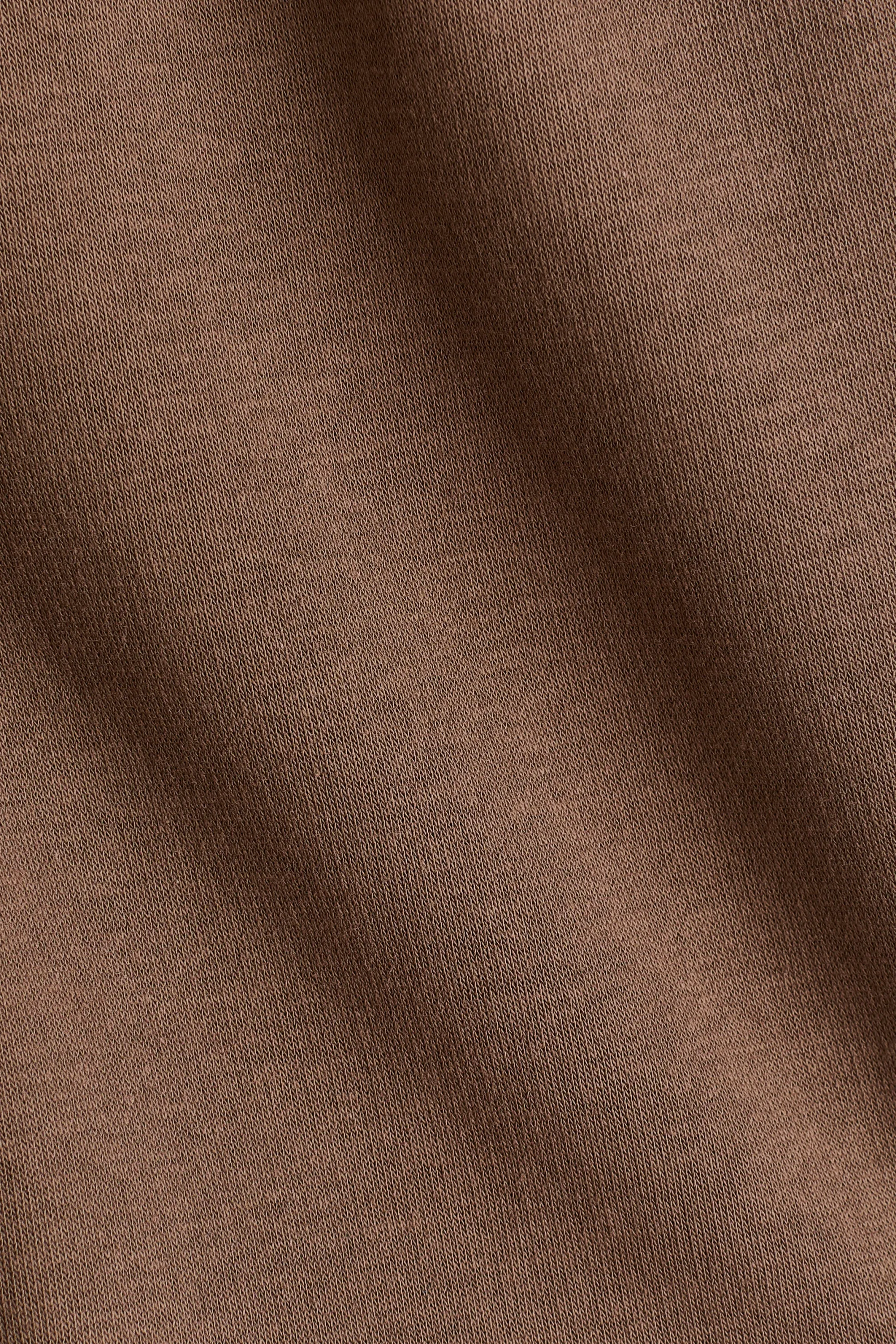 Pantalon jogger à l'intérieur brossé - Taupe