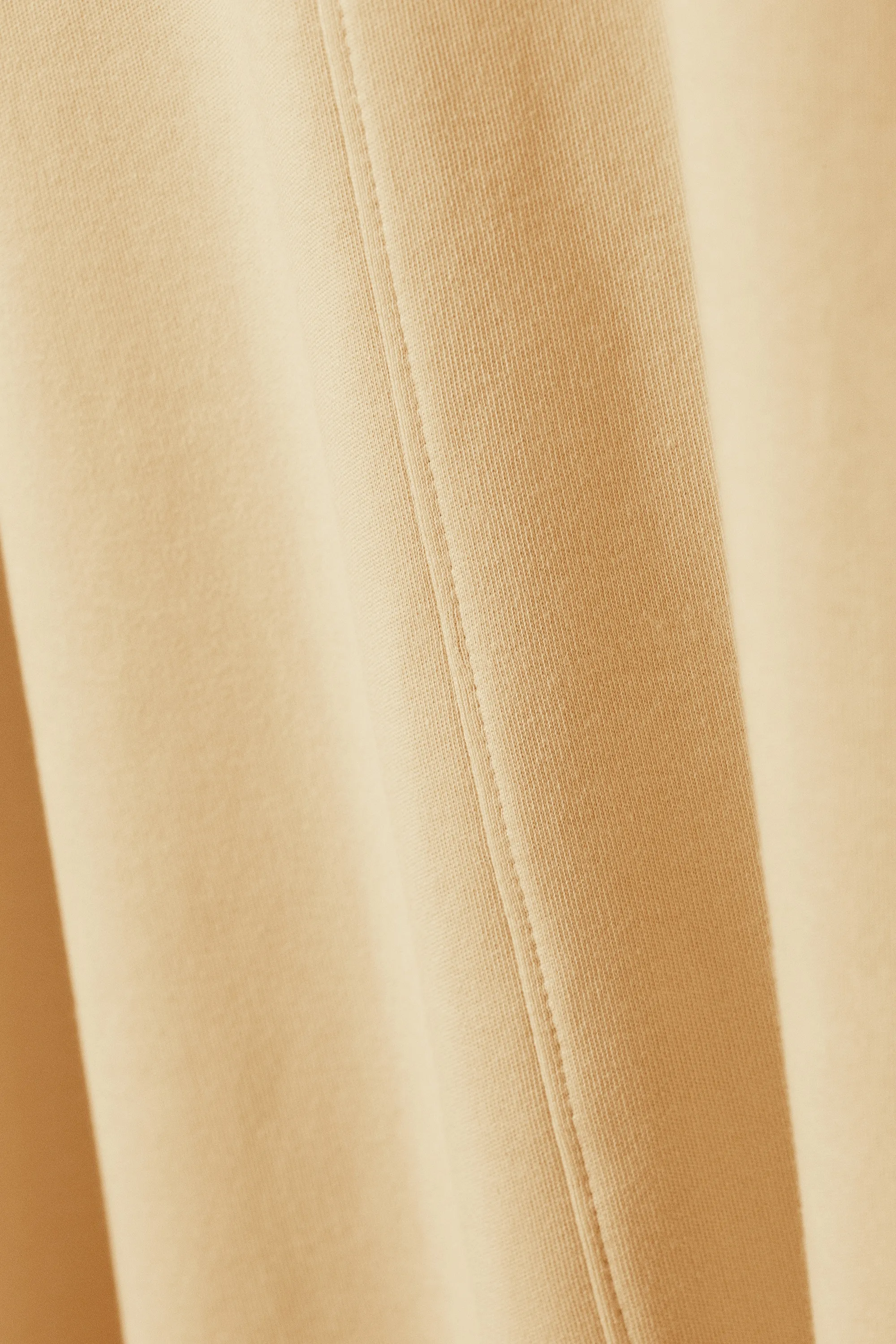 Robe trapèze T-shirt à manches courtes - Beige