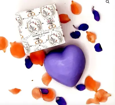 Savonnette coeur lavande « Royale » – Senteurs de France — photo 1