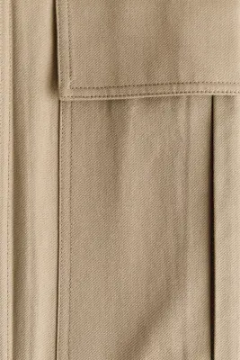 Pantalon barrel cargo - Beige — photo 5
