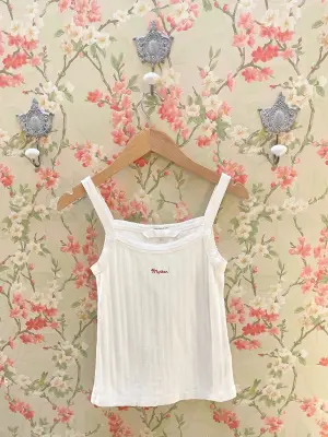 Nouveau ! MOTHER Top The Teeny Weeny Tank Whisper White — photo 2