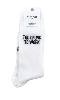 Chaussettes Too Drunk To Work - Félicie Aussi — photo 3