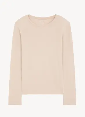 T-shirt en coton organique et cachemire — photo 4