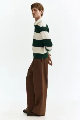Pantalon chic Loose Fit - Marron — photo 3