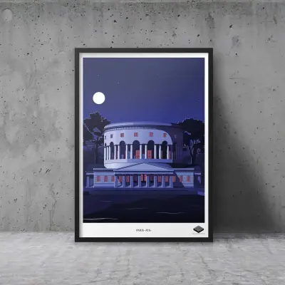 Affiche A3 - Paris XIX - La Rotonde – Around The Block — photo 1