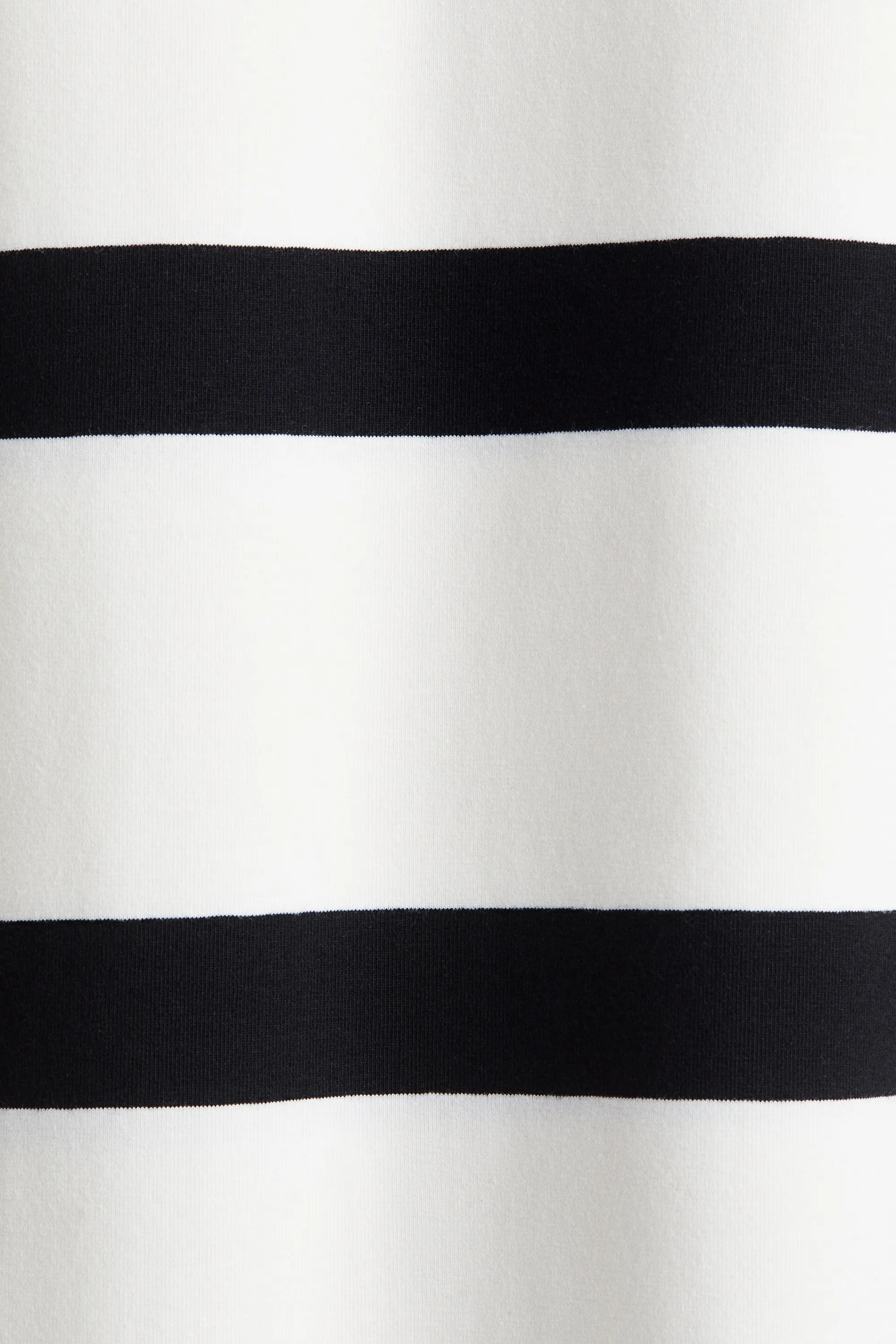 Longue robe T-shirt - Crème/rayures noires