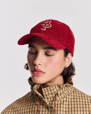 Casquette Berger velours bordeaux — photo 4