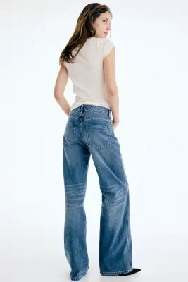 Wide High Jeans - Bleu denim — photo 5