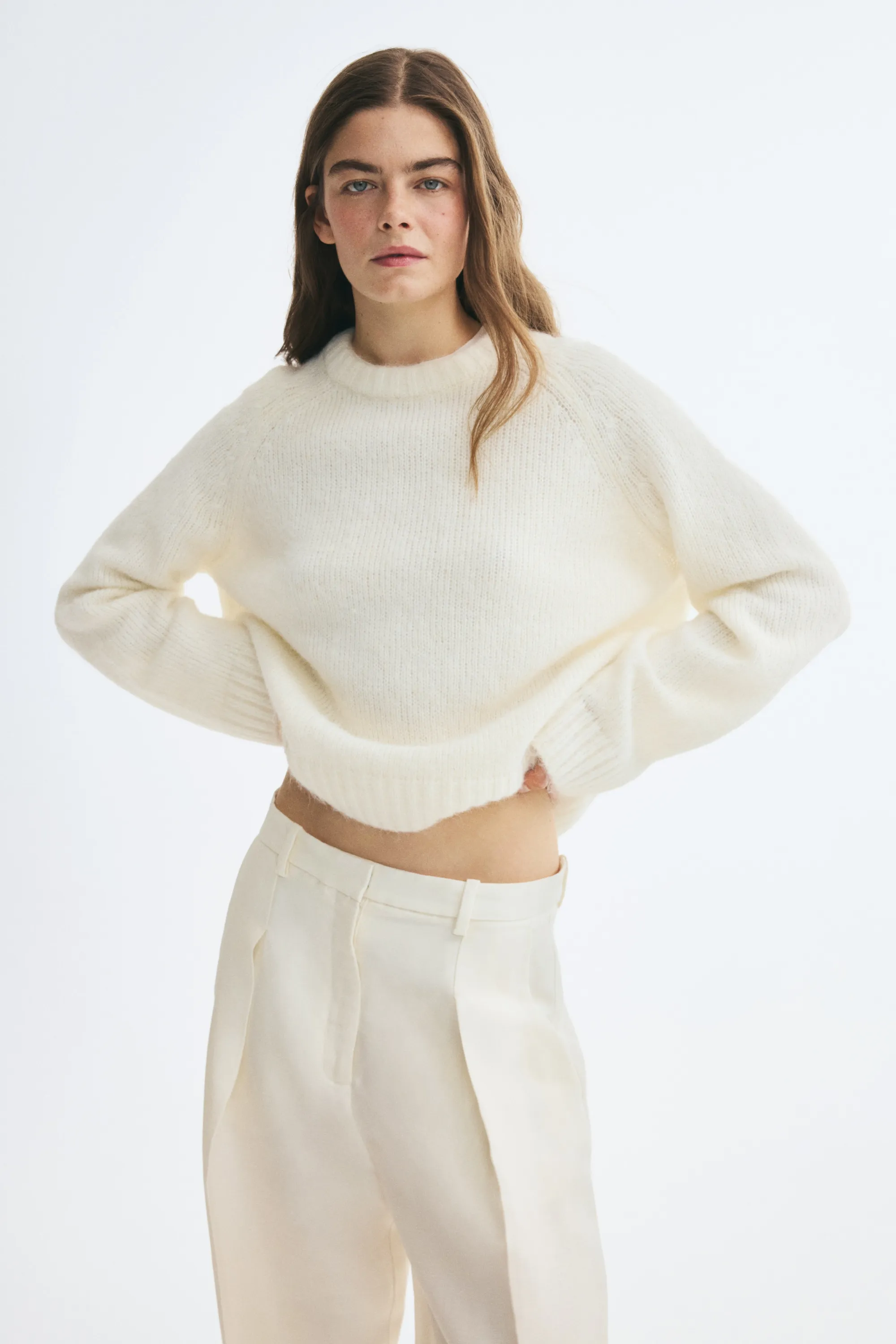 Pull oversize - Crème