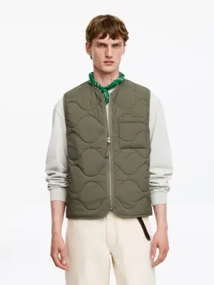 Veste matelassée sans manches - Vert kaki — photo 1
