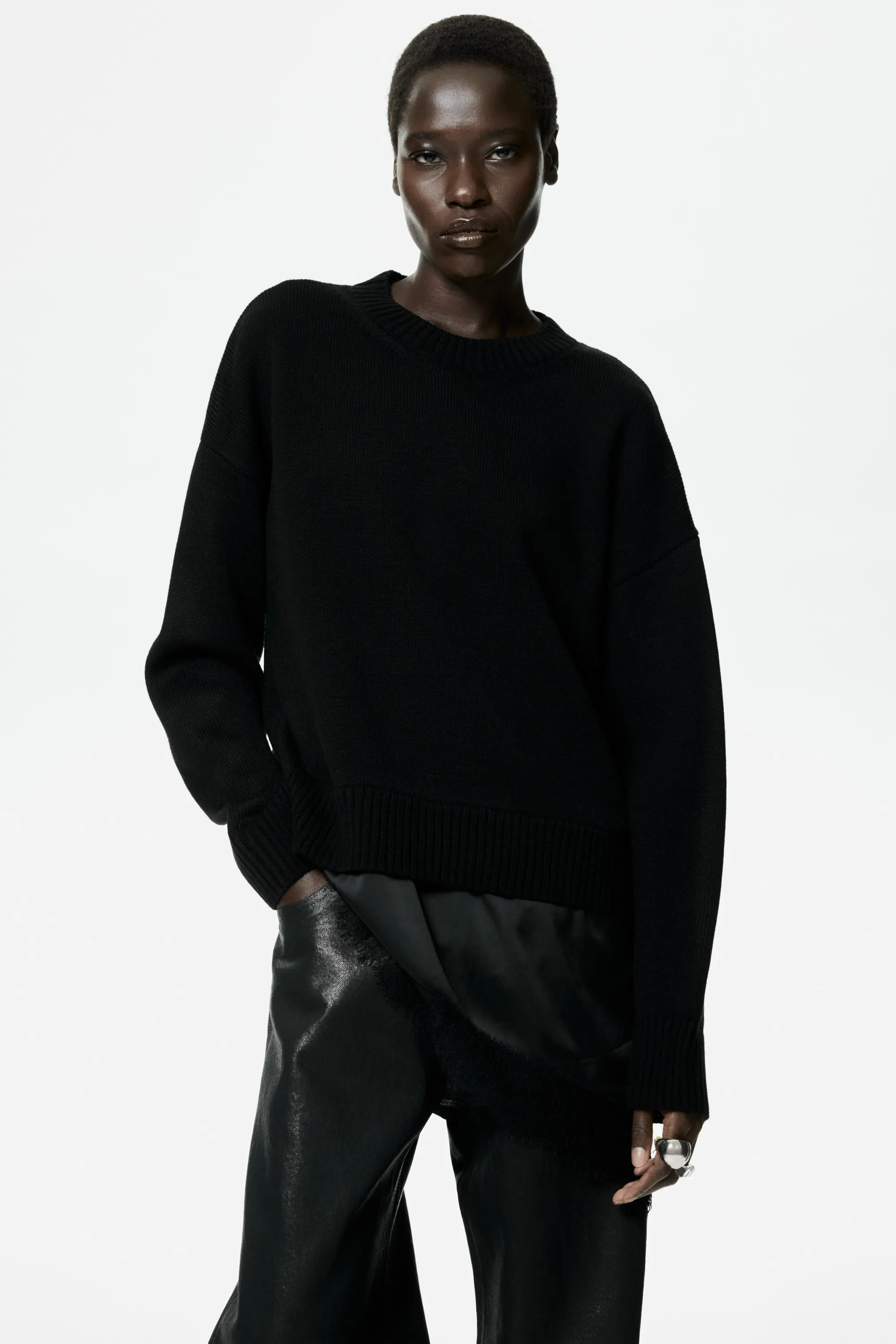 Pull superposé - Noir