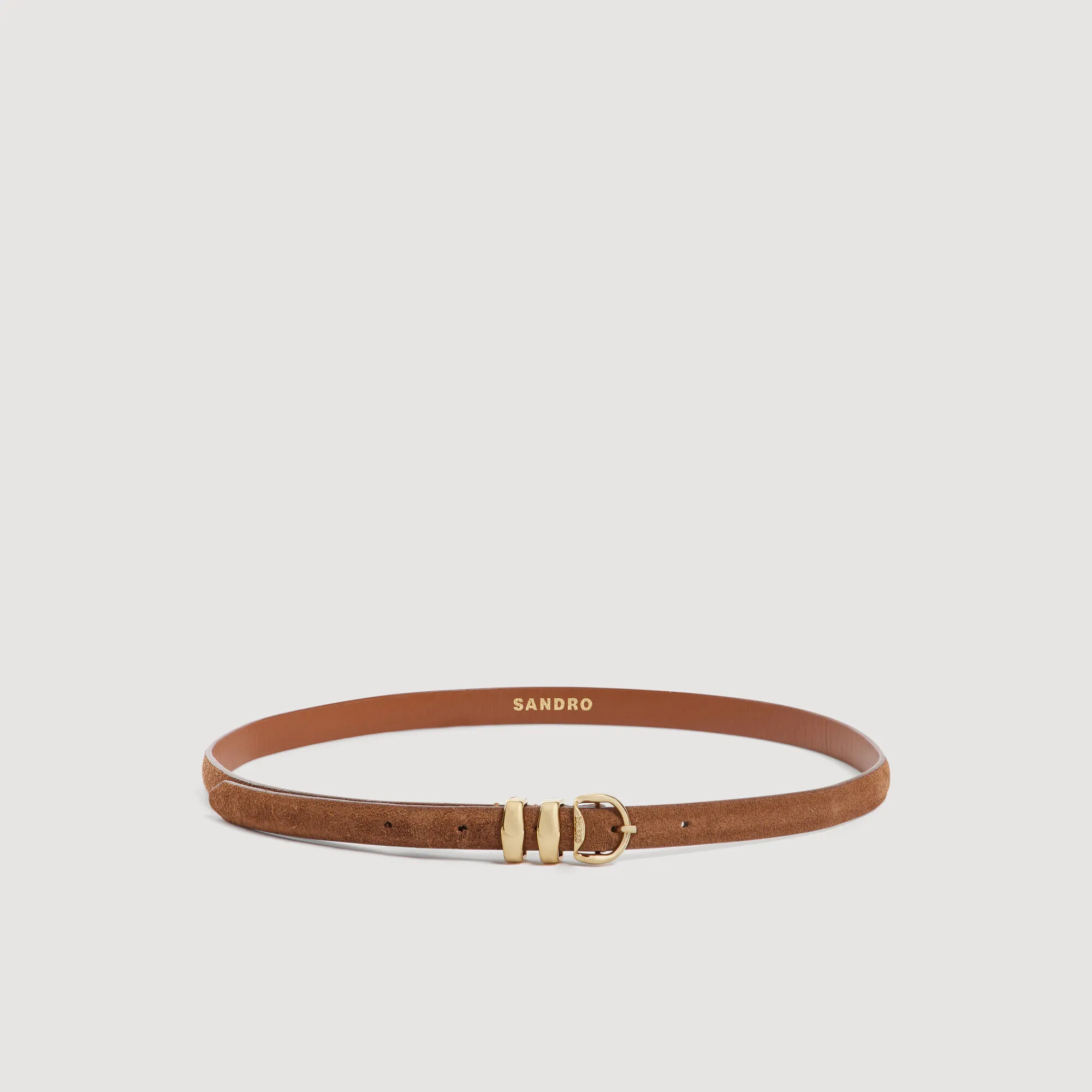Ceinture en cuir suède