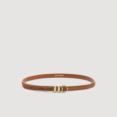Ceinture en cuir suède