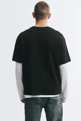 T-shirt Loose Fit - Noir/Ramones — photo 3