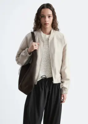 Veste en lin mélangé - Beige — photo 2