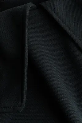 Pantalon large avec ceinture repliée - Gris anthracite — photo 3