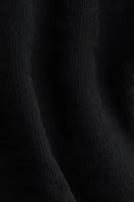 Top avec col lavallière volanté - Noir — photo 5