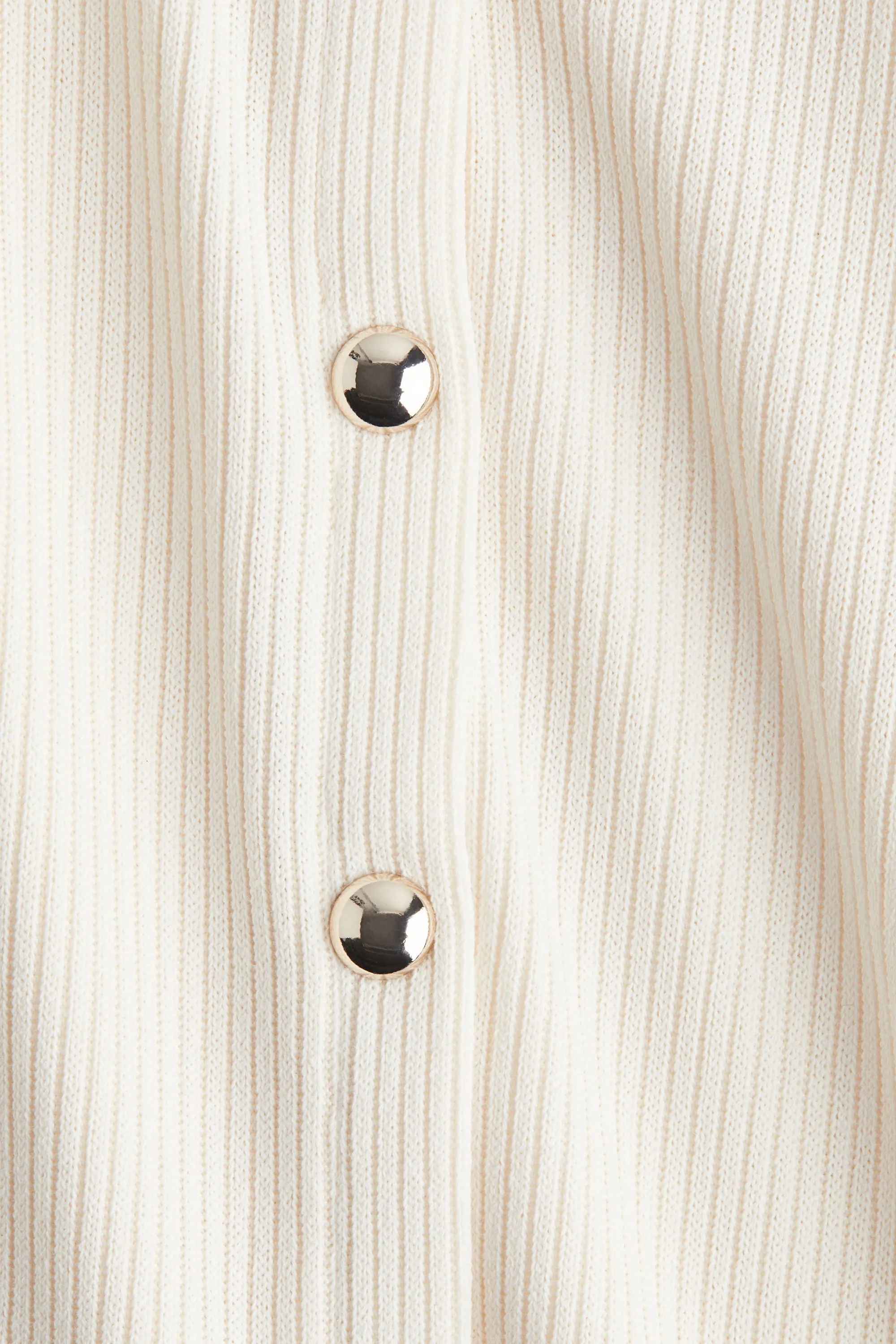 Gilet en jersey côtelé - Crème
