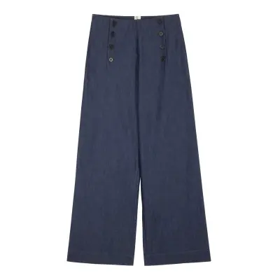 Pantalon Sailor – Mamamushi Studio - Jean foncé — photo 5