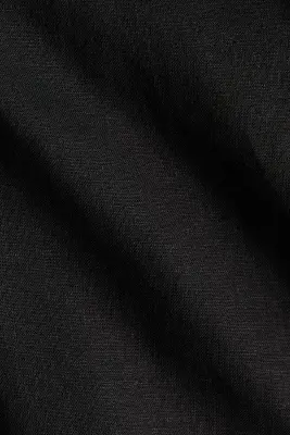 Top croisé en lin mélangé - Noir — photo 4