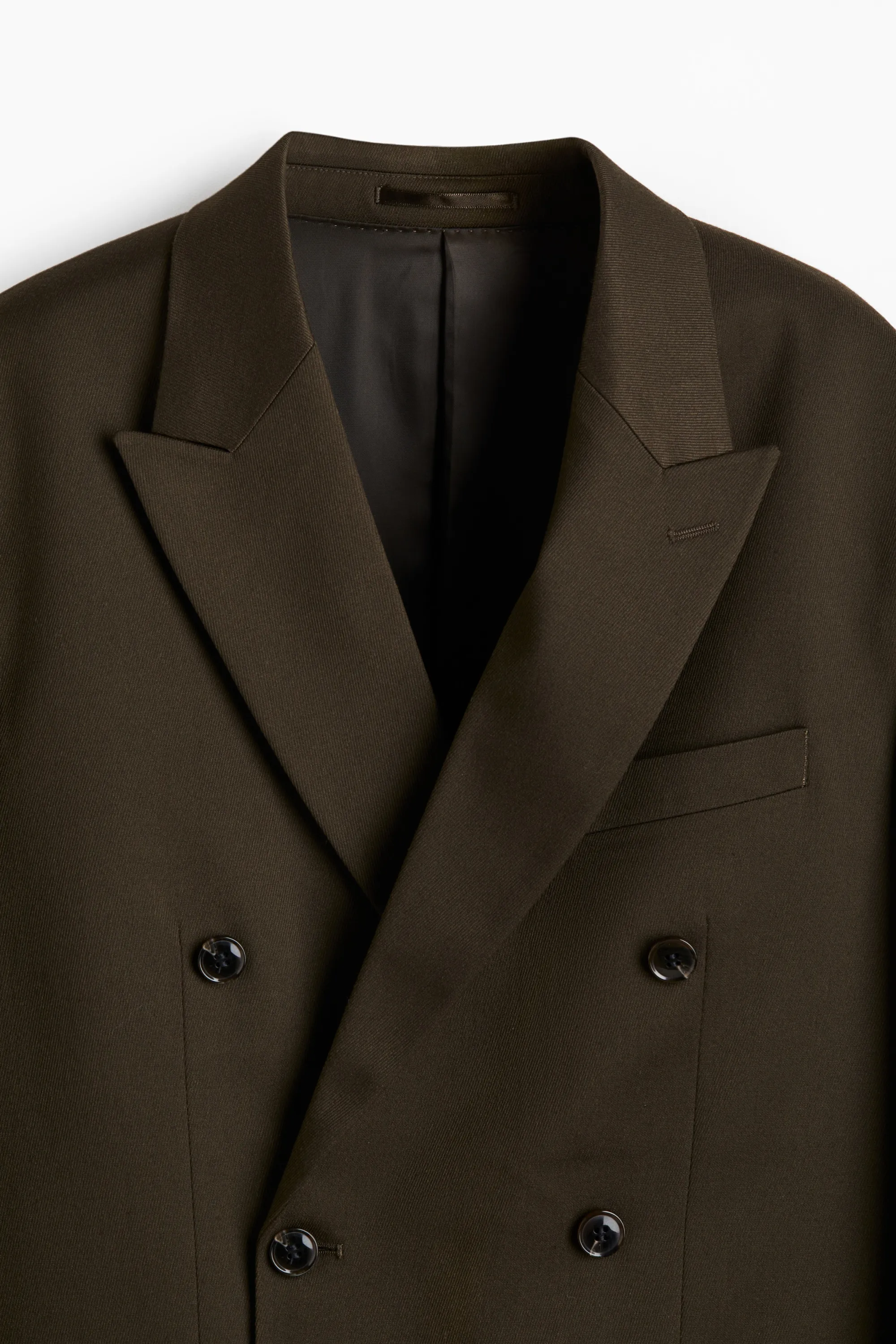Veste Relaxed Fit à fermeture croisée - Vert kaki foncé