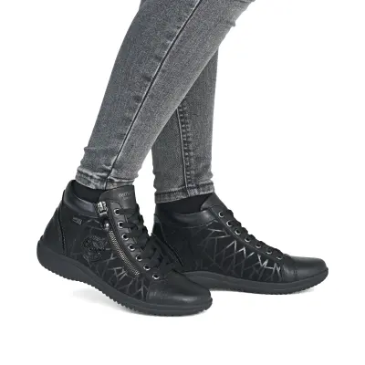 Baskets Remonte D1E72-00 Noires - Lacets Grande Pointure Femme — photo 5