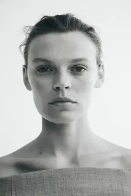 Top épaules nues - Gris ancien clair — photo 2