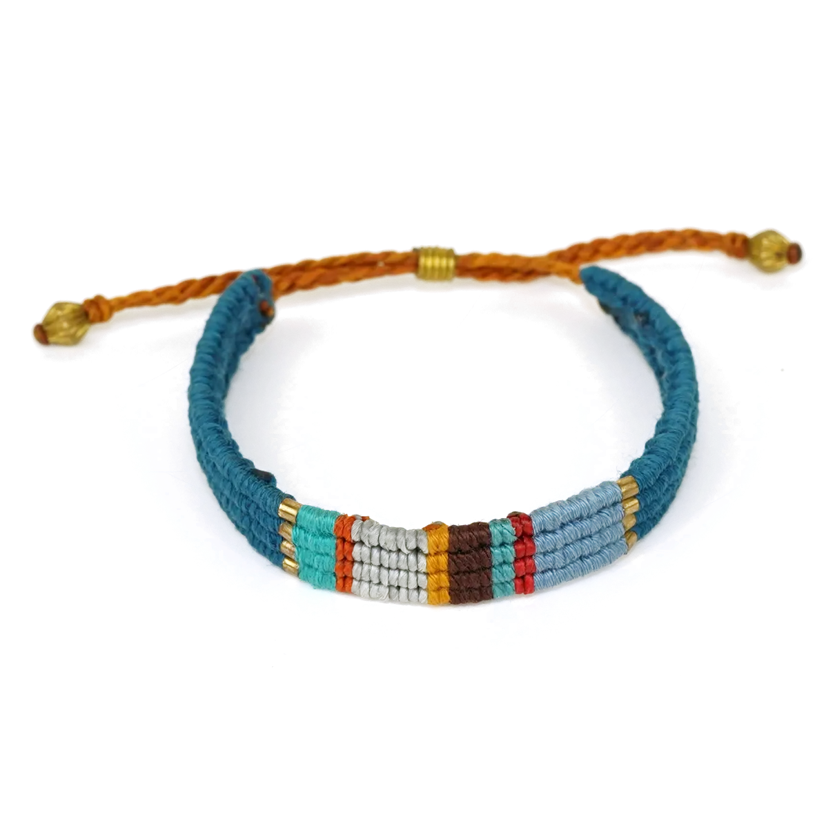 Bracelet en coton ciré