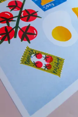 Affiche Breakfast Risograph — photo 4
