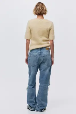 Straight High Jeans - Bleu denim — photo 4