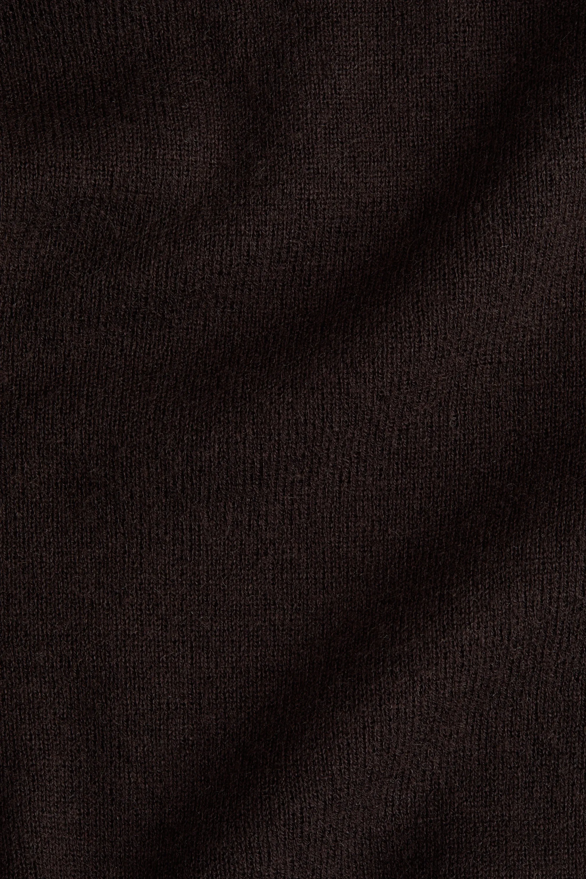 Pull col roulé en cachemire mélangé - Marron foncé