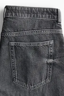 Baggy Regular Waist Jeans - Gris denim foncé — photo 2