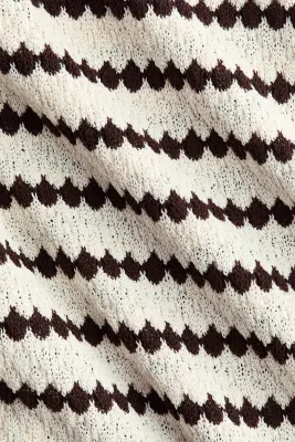 MAMA Pantalon en maille Before & After - Blanc/rayé — photo 5