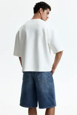 Short Baggy en denim - Bleu denim — photo 2