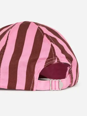 Casquette en coton lavé - Rouge/Rose — photo 3