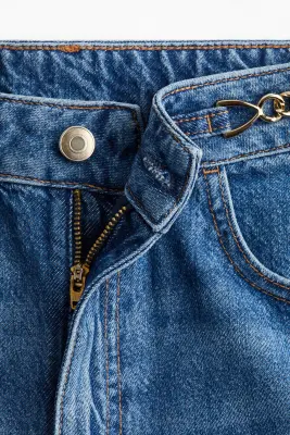 Straight Ultra High Jeans - Bleu denim clair — photo 1