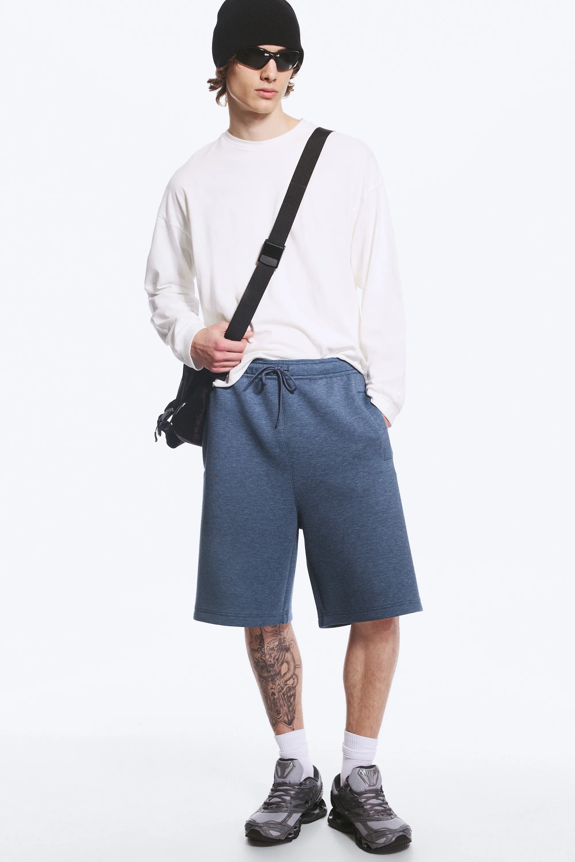 Short en néoprène Loose Fit - Bleu foncé