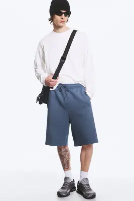 Short en néoprène Loose Fit - Bleu foncé — photo 1