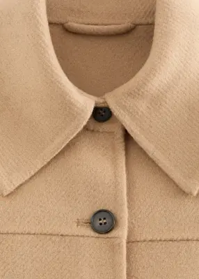 Veste cintrée en laine - Beige — photo 2