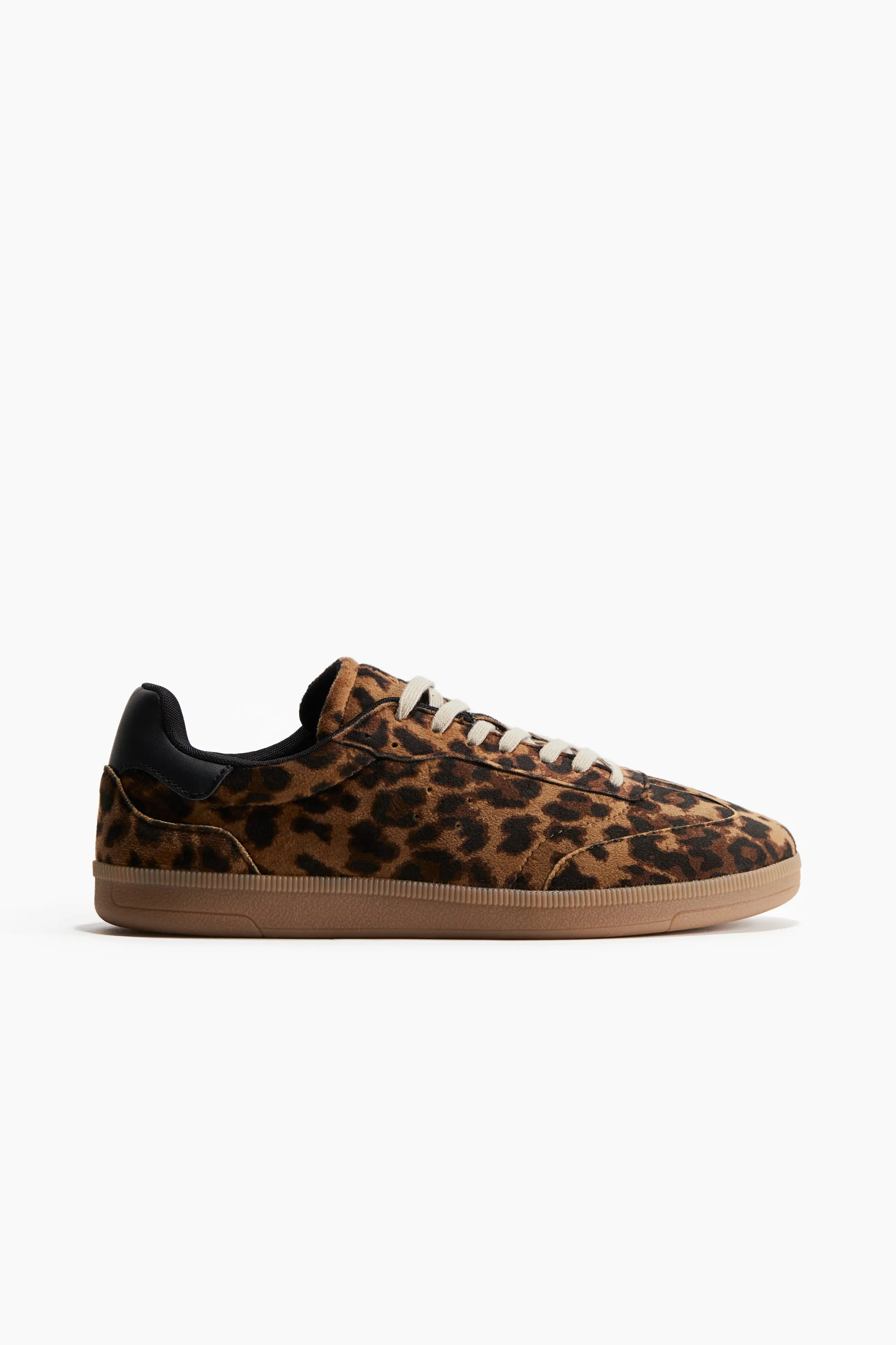 Sneakers - Beige foncé/imprimé léopard