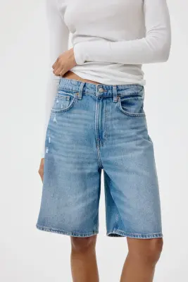 Short Bermuda en denim - Bleu denim clair — photo 2