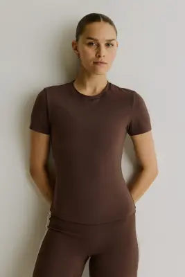 Top de yoga léger SoftMove ™ - Moka chocolat — photo 1