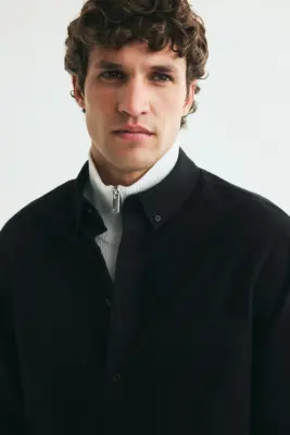 Chemise Oxford Regular Fit - Noir — photo 2