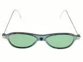 Lunettes jet black ladies cat eye frame slim
