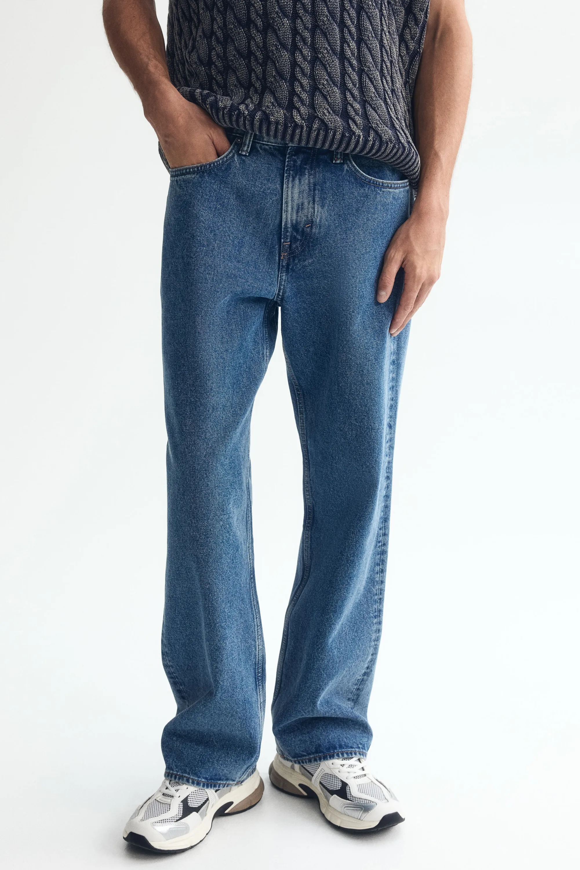 Relaxed Jeans - Bleu denim