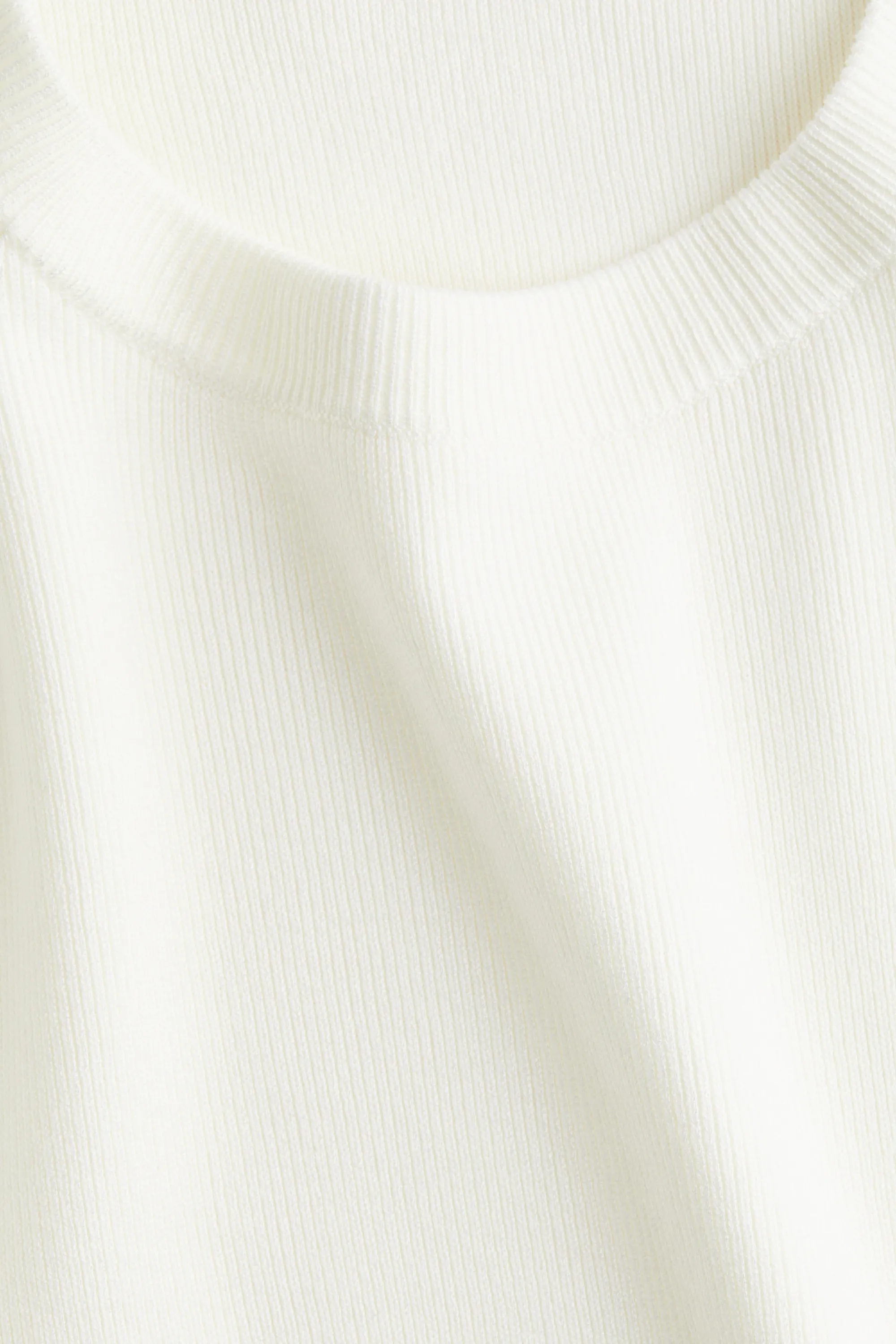 T-shirt en maille fine - Blanc