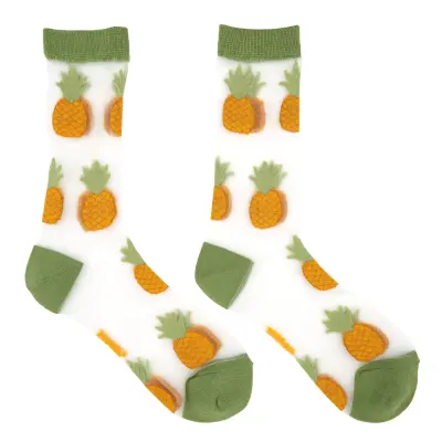 Chaussettes transparentes Ananas Coucou Suzette — photo 5