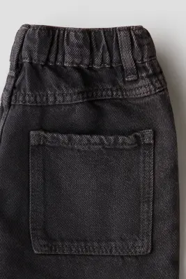 Short de longueur genou en denim - Gris denim foncé — photo 2