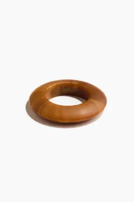Bracelet jonc - Beige foncé/marbré — photo 1